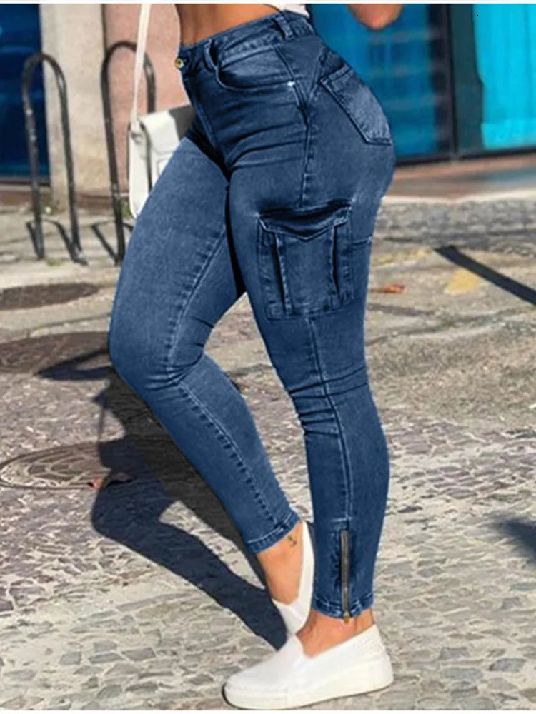 Women's Jeans Women 90s Y2K Patchwork Wide Leg Mom Jeans Vintage Mopping Pants Casual Streetwear Boyfriend Denim Jeans Big Pocket Cargo Pants 231