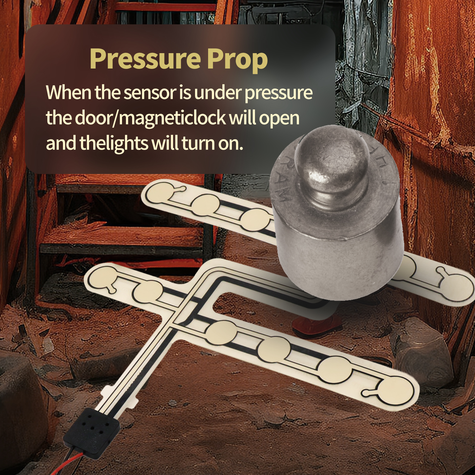 Mysterious Studio Escape Room Prop Cushion Prop Sit on Cushion to Unlock Sit Down on Chair Pressure Prop Real Life Room Escape Adventurer