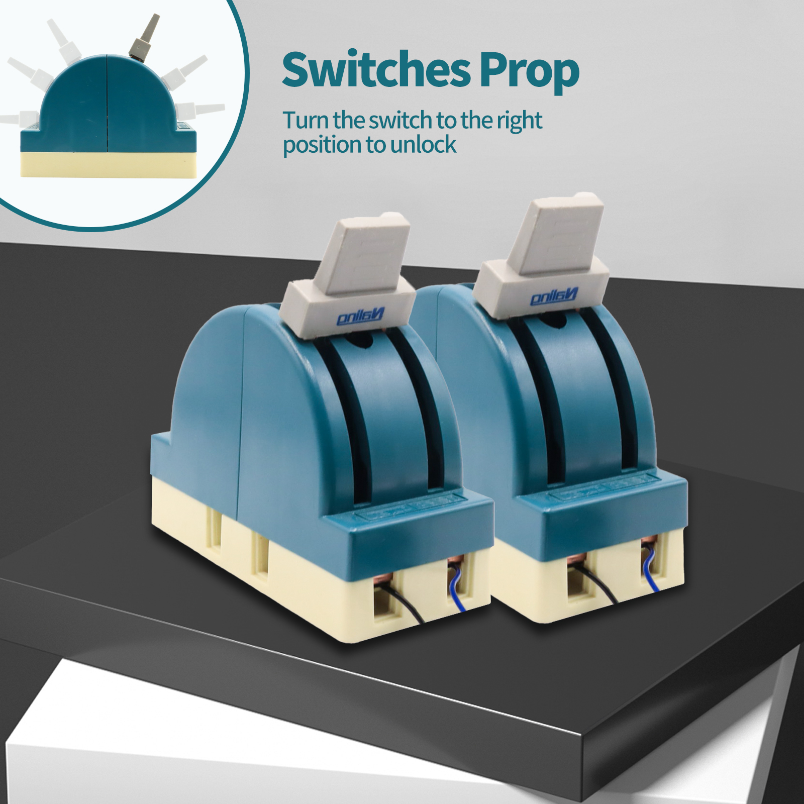 Mysterious Studio Secret Room Escape Game Mechanism Props Electronic Puzzle Switches Adjust The Switches to The Right Gear