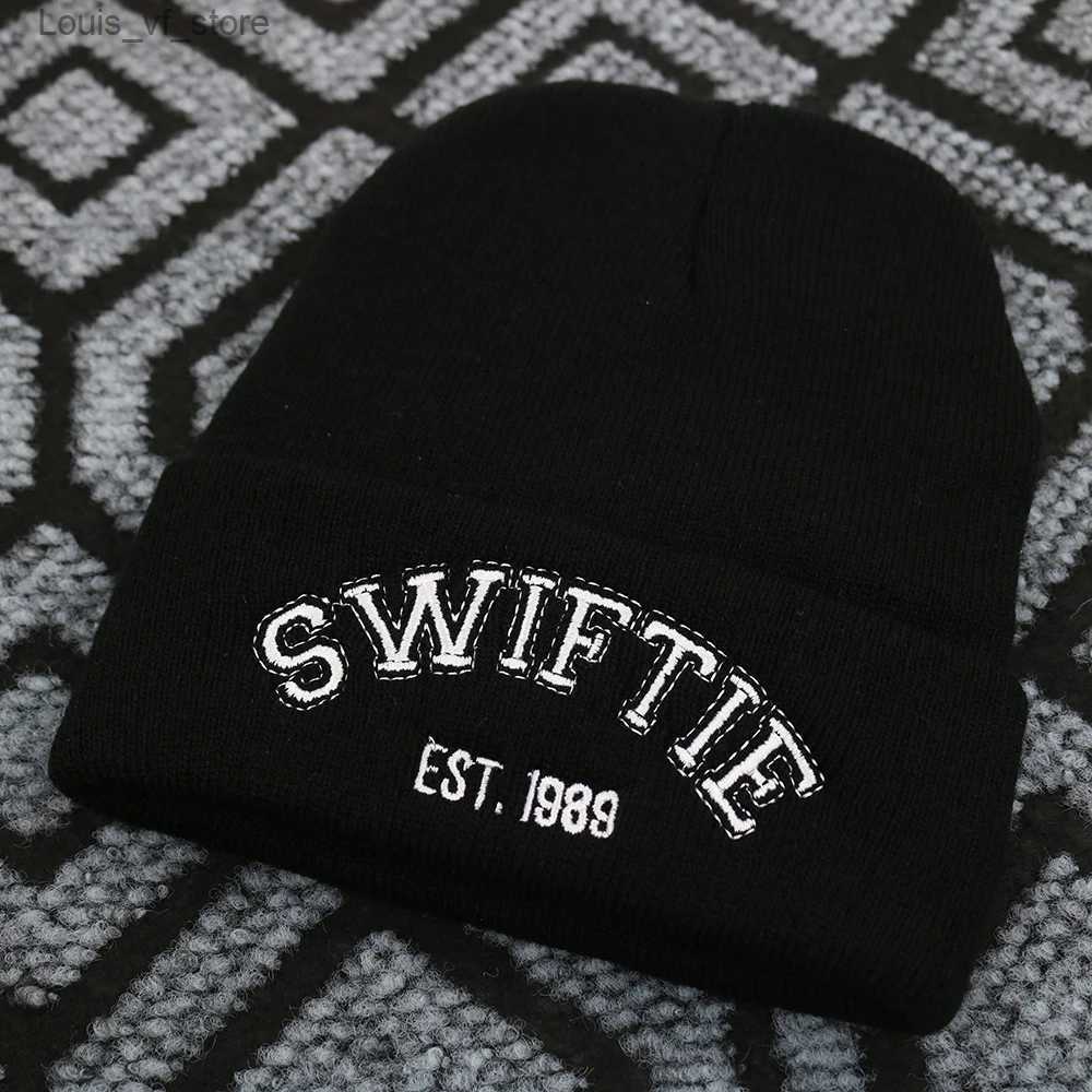 Beanie/Skull Caps Beanie 1989 Embroidery Knitted Hat Winter Soft Warm Women Bean Cap Gifts From Fans Unisex T231212