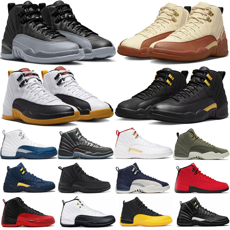 Jumpman 12 Basketball Shoes Royalty 12s Mens Sneakers Red OVO White Black Dark Concord Low Easter Indigo Utility Cny International Flight Eur 40-47