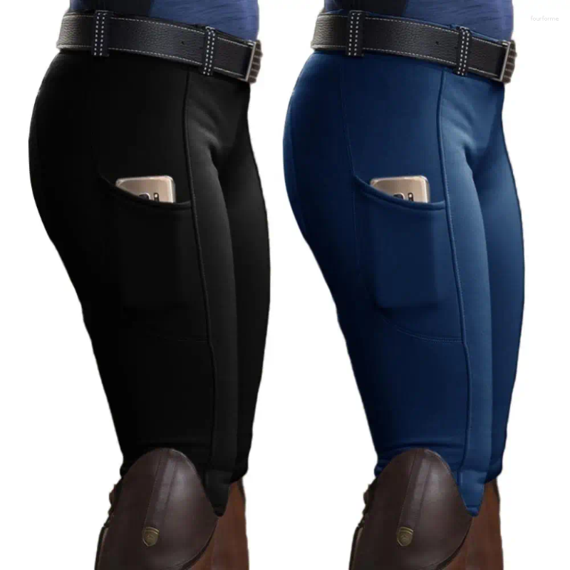 Women's Pants Horse Riding Clothes For Women Men Fashion High Waist Trouser Elastic Equestrian Breeches Skinny Solid Trousers Equipments