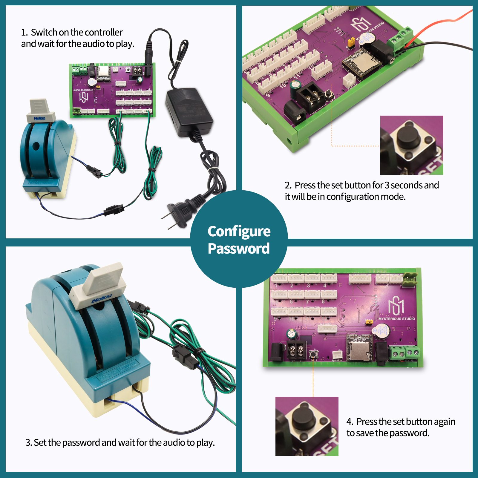 Mysterious Studio Secret Room Escape Game Mechanism Props Electronic Puzzle Switches Adjust The Switches to The Right Gear