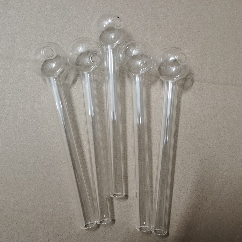 10pcs XXL 200mm lenght Oil Burner pipes 30mm Ball 8 inch Glass Hand Straw Dab Pipe Smoking Accessories thick pyrex Tube glass oil nail pipes For smoker