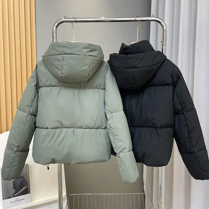 Women's Down Parkas Women's Winter Vintage Hooded Pockets Cotton Parkas Jackets Very Warm Thick in Coats Female Outerwear Streetwear Clothes