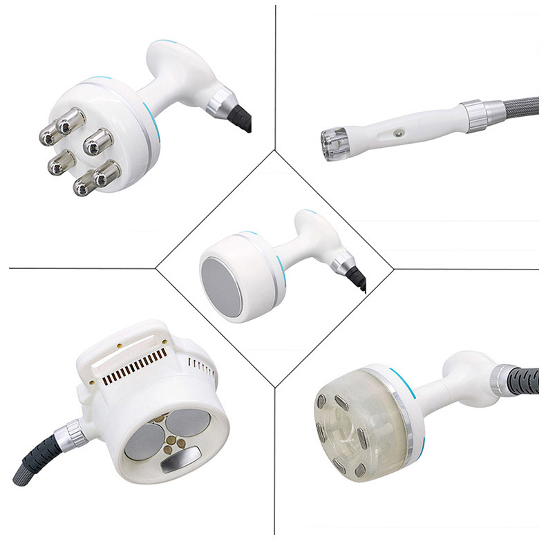 Upgraded V10 Vacuum + 40Khz + RF + Infrared Body Slimming Fat Dissolving 5 Handles Lymphatic Drainage Wrinkle Dispelling Roller Massage Equipment
