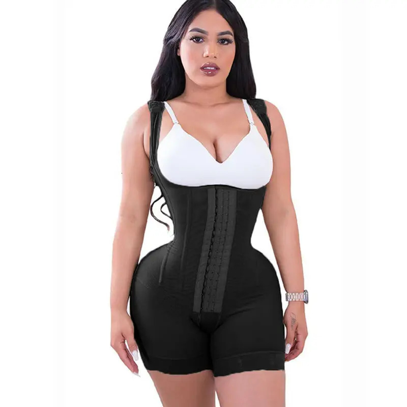 Waist Tummy Shaper Steel Bone Liposuction Post Surgery Fajas Colombianas Shapewear BBL High Compression Garments Postpartum Tummy Control 231211