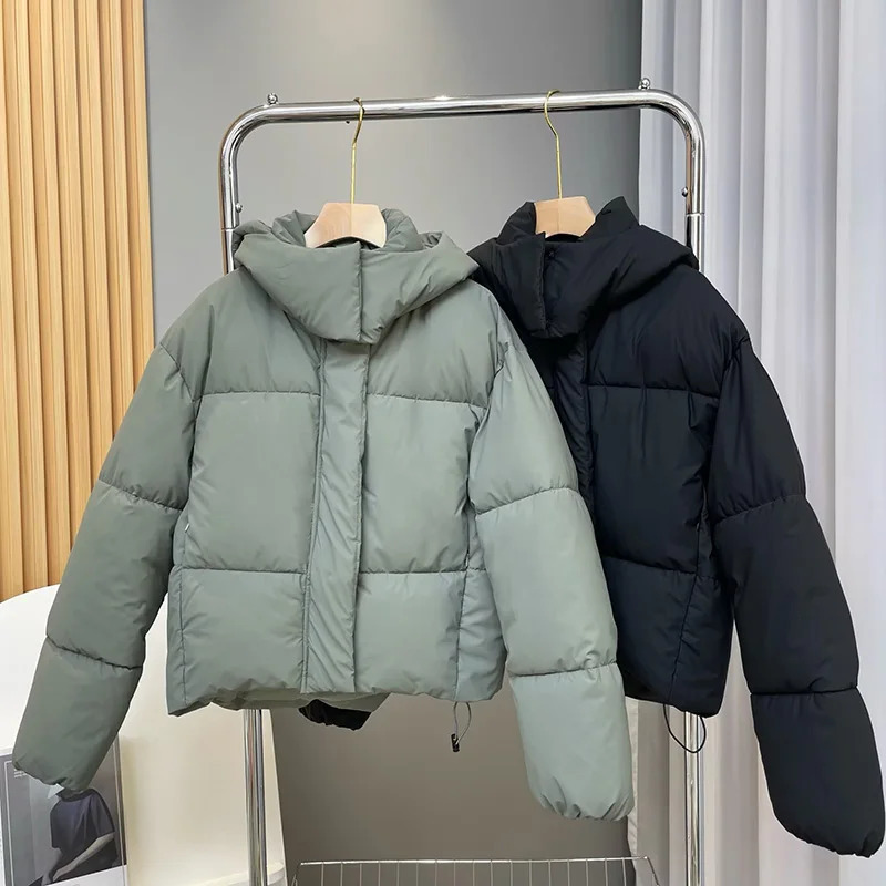 Women's Down Parkas Women's Winter Vintage Hooded Pockets Cotton Parkas Jackets Very Warm Thick in Coats Female Outerwear Streetwear Clothes