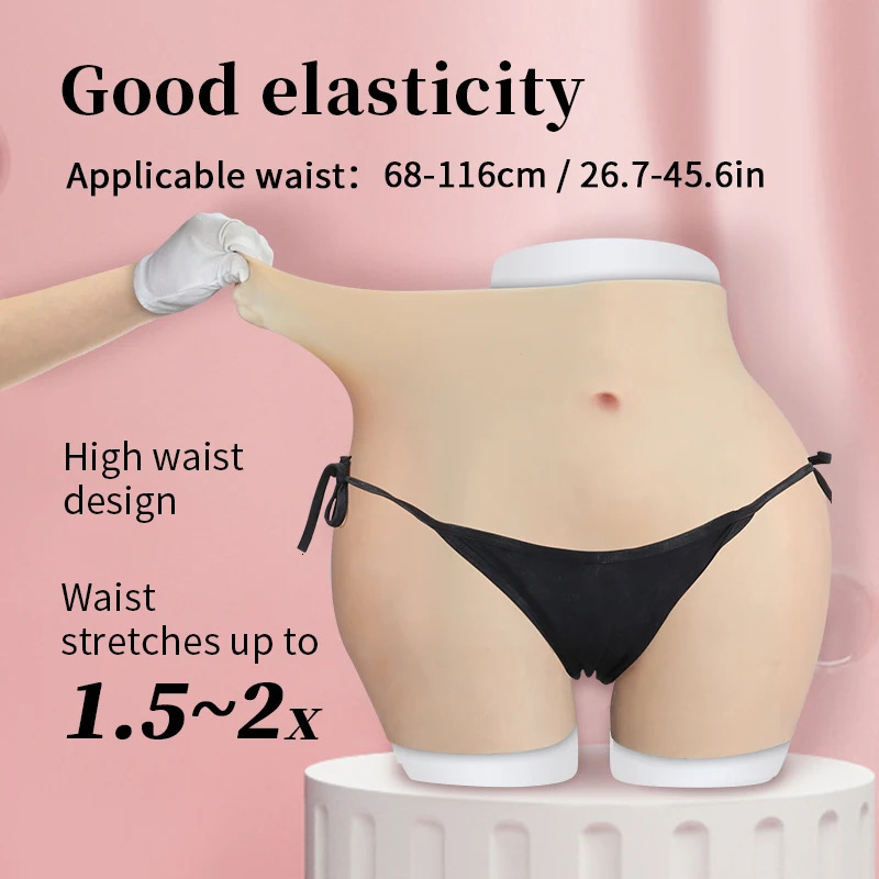 Breast Form Silicone Big Butt Lifting Shaper Artificial Huge 4.8cm Bum and Hips Padded Panties Buttock Lifter Pants For African Women 231211