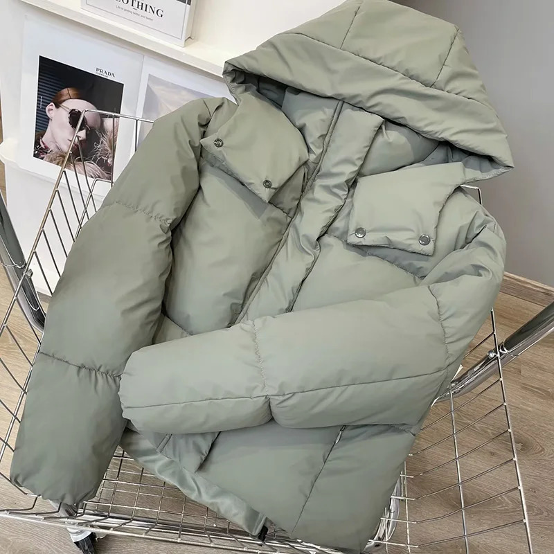 Women's Down Parkas Women's Winter Vintage Hooded Pockets Cotton Parkas Jackets Very Warm Thick in Coats Female Outerwear Streetwear Clothes