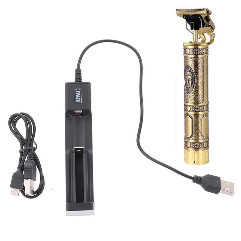 Clippers Trimmers USB Rechargeable T9 Electric Hair Clipper trimme Cordless Shaver Trimmer Charger 231211