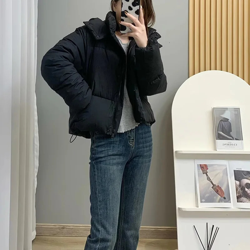 Women's Down Parkas Women's Winter Vintage Hooded Pockets Cotton Parkas Jackets Very Warm Thick in Coats Female Outerwear Streetwear Clothes