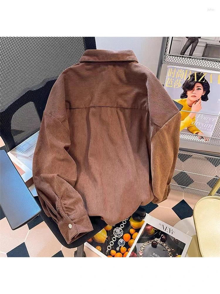 Womens Blouses Coffee Shirts And Y2k 90s Vintage Korean Harajuku 2000s Elegant Kawaii Long Sleeve Shirt Top Clothes Autumn 2023