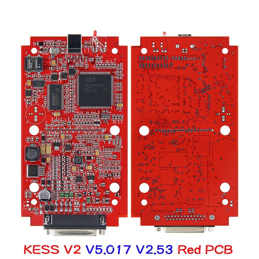 KESS Diagnostic Tools EU Version for V2.53 V5.017 KSuite V2.8 No Tokens Limitation KTAG V7.020 V2.25 BDM ECU OBD2 AutoTruck Programmer Kit