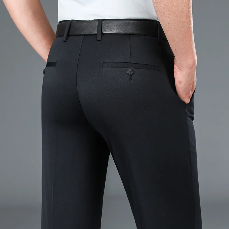 Mens Pants 10XL Oversize Business Men Fit Stretch Formal Trousers Husband Elegant Suits Dress Social Casual 231212