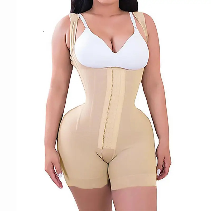 Waist Tummy Shaper Steel Bone Liposuction Post Surgery Fajas Colombianas Shapewear BBL High Compression Garments Postpartum Tummy Control 231211
