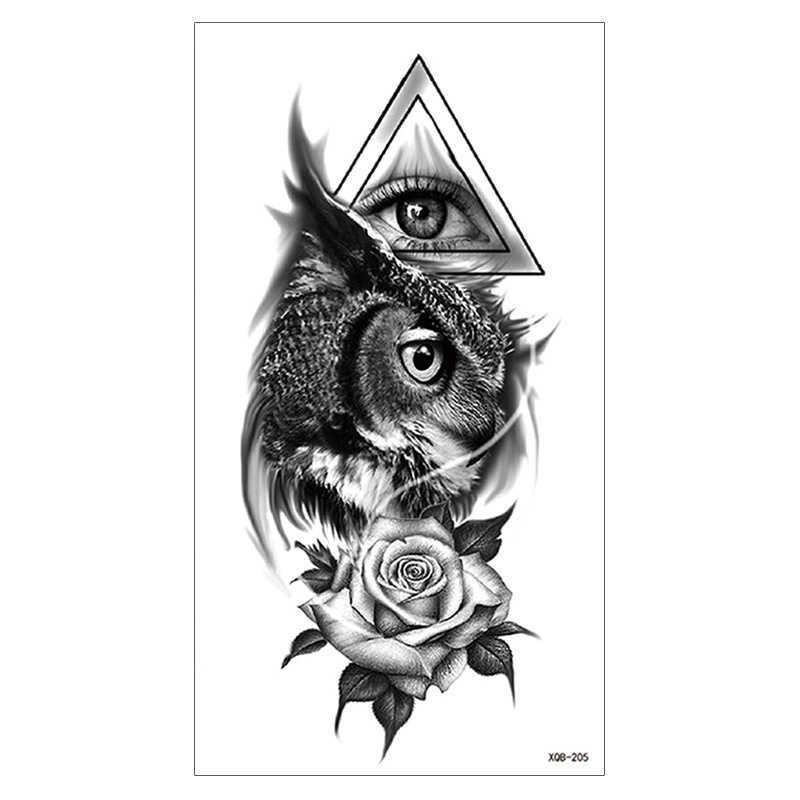 Tattoo Sticker Arm New Small Full Durable Wolf Head Waterproof