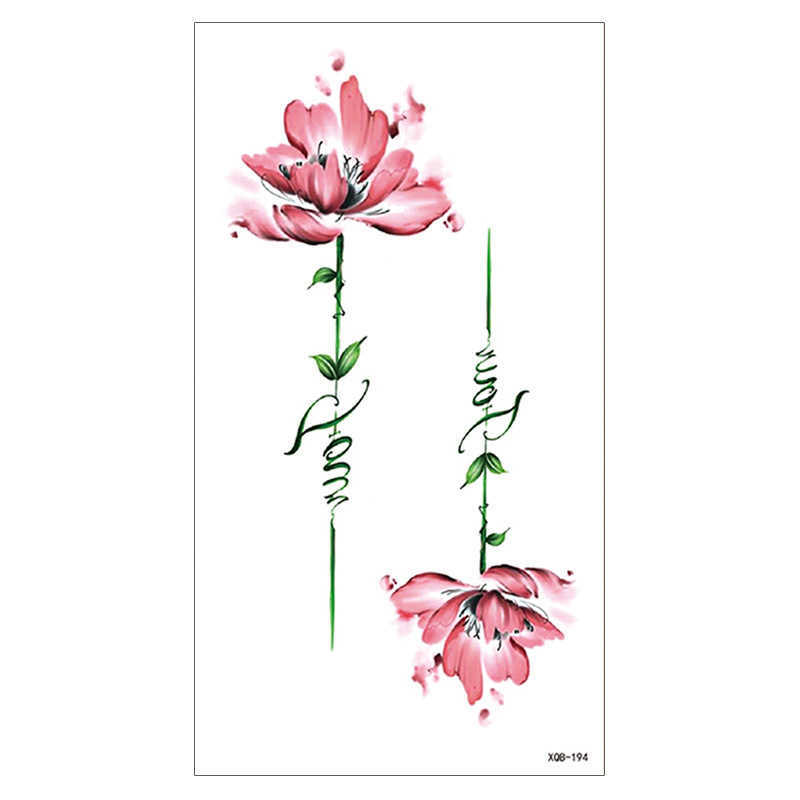 New small full arm waterproof tattoo stickers for men and women multiple flower arms optional environmental protection lasting