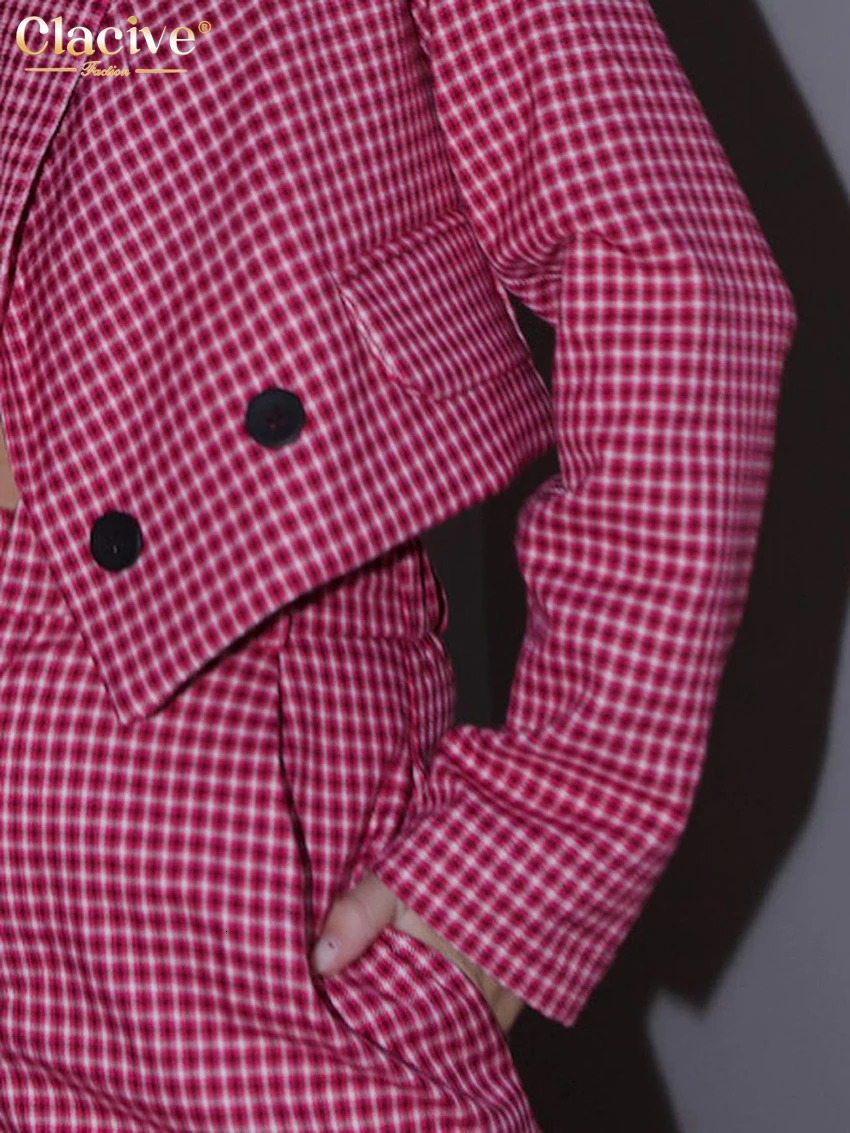 Women s Pants s Clacive Fashion Loose Print 2 Piece Set Outfit 2023 Elegant Long Sleeve Crop Top With High Waist Set Streetwear 231212