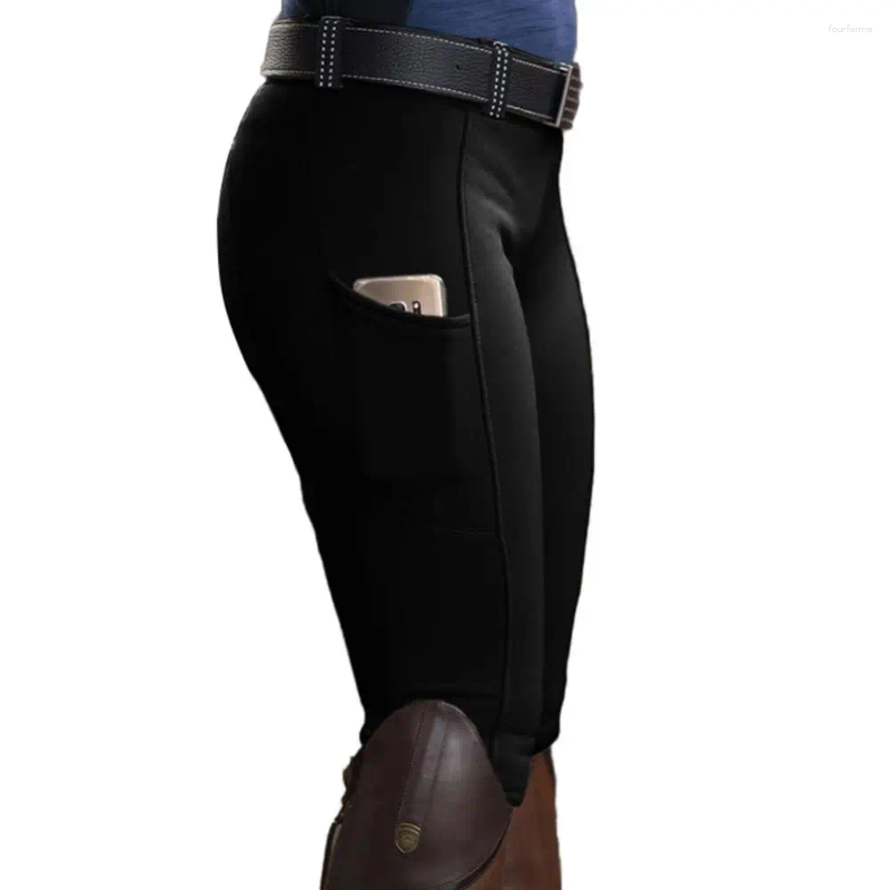 Women's Pants Horse Riding Clothes For Women Men Fashion High Waist Trouser Elastic Equestrian Breeches Skinny Solid Trousers Equipments