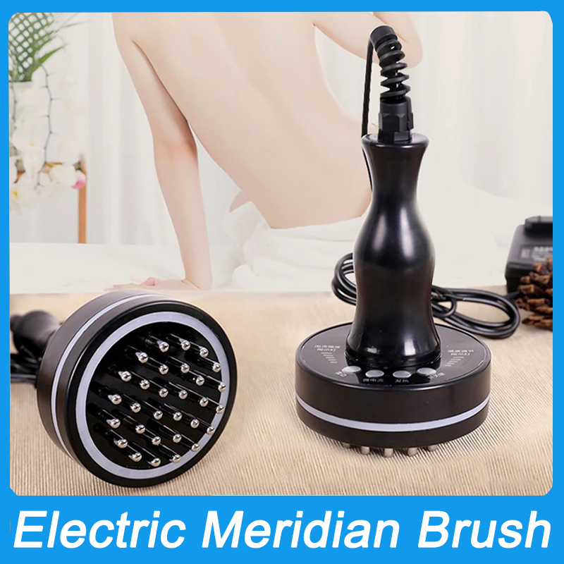 EMS Infrared Electric Guasha Massager Body Shaping Gua Sha Meridian Scraping Brush Face Neck Lifting Lymphatic Dredging Therapy Electro Stimulator