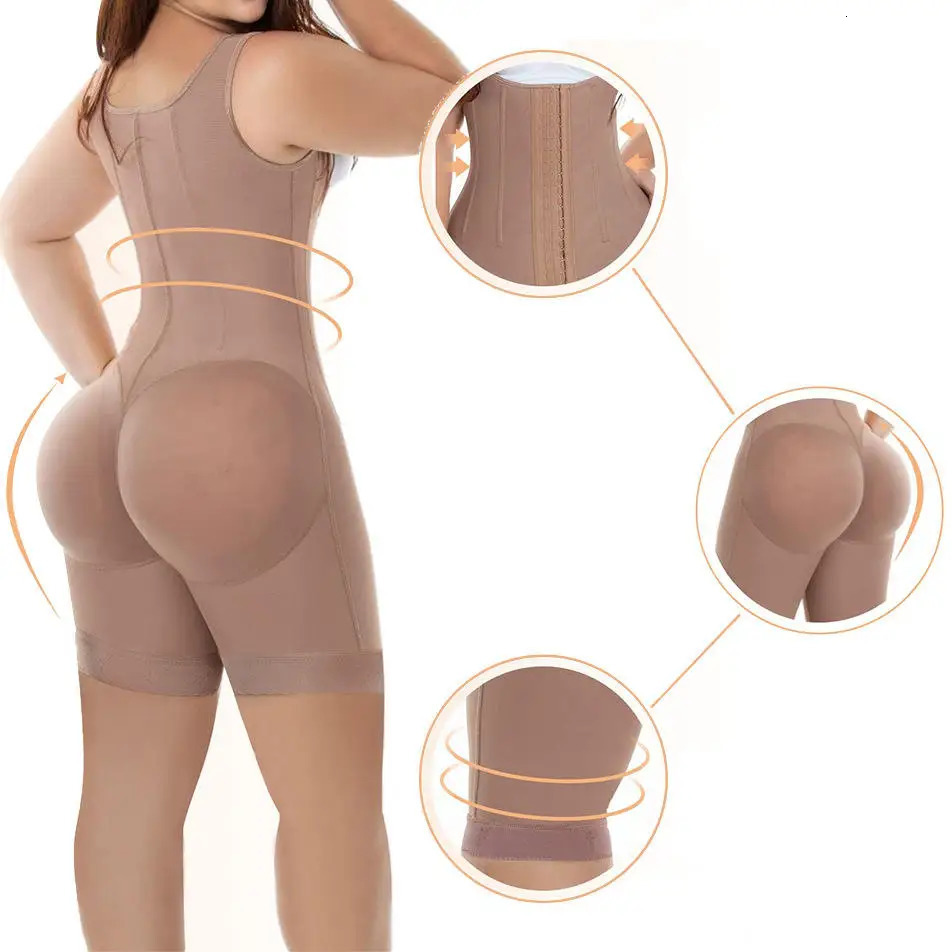 Waist Tummy Shaper Steel Bone Liposuction Post Surgery Fajas Colombianas Shapewear BBL High Compression Garments Postpartum Tummy Control 231211