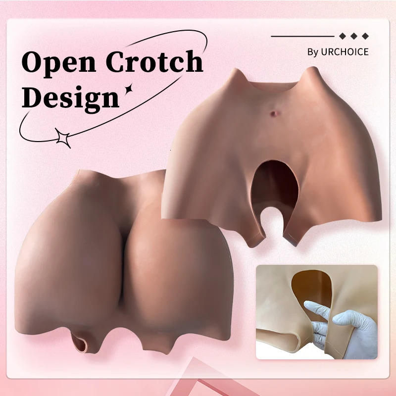 Breast Form Silicone Big Butt Lifting Shaper Artificial Huge 4.8cm Bum and Hips Padded Panties Buttock Lifter Pants For African Women 231211