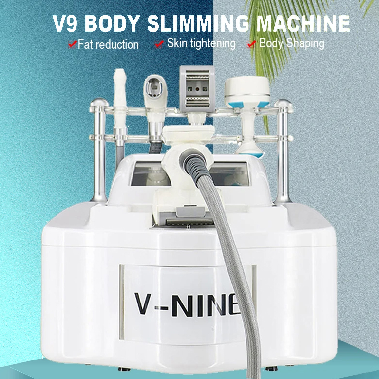 Factory Outlet V9 Sculpture Body Fat Removal 40K Cavitation Liposuction Machine 5 in 1 Vacuum RF Skin Beauty Wrinkle Reduction for Whole Body