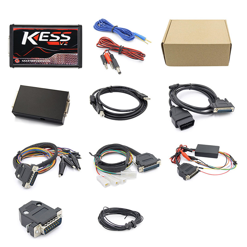 KESS Diagnostic Tools EU Version for V2.53 V5.017 KSuite V2.8 No Tokens Limitation KTAG V7.020 V2.25 BDM ECU OBD2 AutoTruck Programmer Kit