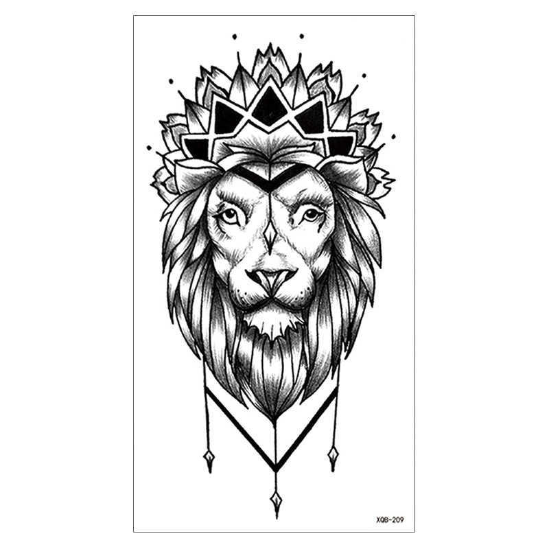 Tattoo Sticker Arm New Small Full Durable Wolf Head Waterproof