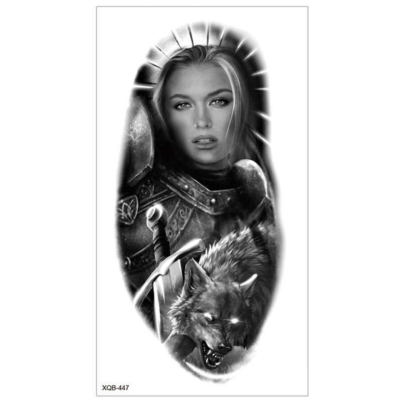 New Half Arm Tattoo Sticker Set with Dark Realistic Waterproof Stickers