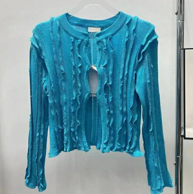 New Fashion Clothing CC knited Sweater Vest Fashion Designer CC diamond button For Women On Size