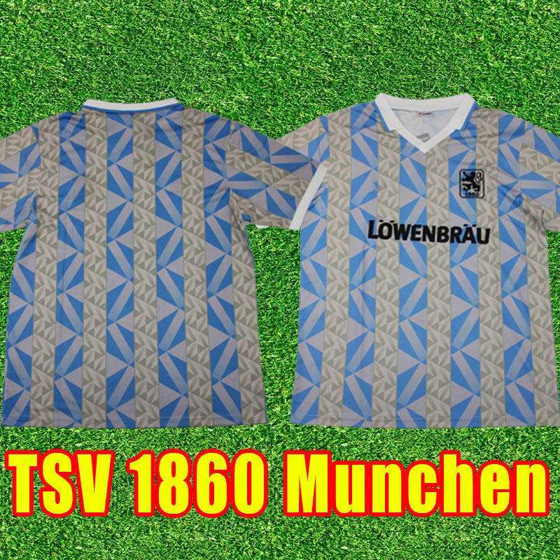 Retro TSV 1860 Munchen Soccer Jerseys 1992 Home Liendl Sascha Levent Aycicek Molders Kai Bulow Michael Olic Christian Gytkjaer 92 football Men shirt S-XXL