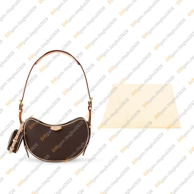 Luxury Totes Designer MM Croissant Fashion Ladies Casual Bag Handbag Cross body Shoulder Bag Messenger Bag TOP Mirror Quality M46828 Purse Pouch 781