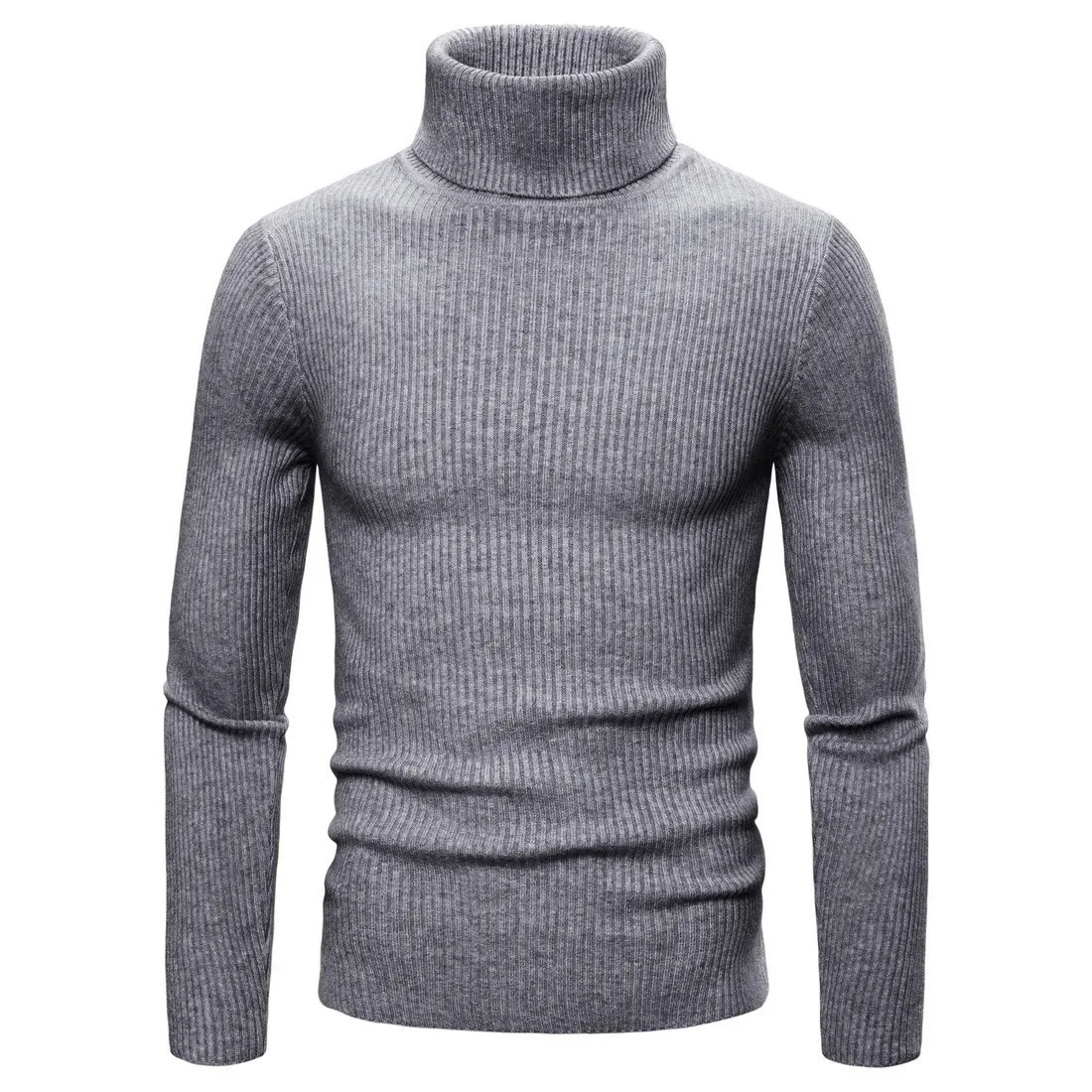 Men's Sweaters Autumn and Winter Men's Turtleneck Sweater Male Korean Version Casual All-match Knitted Bottoming Shirt 231212