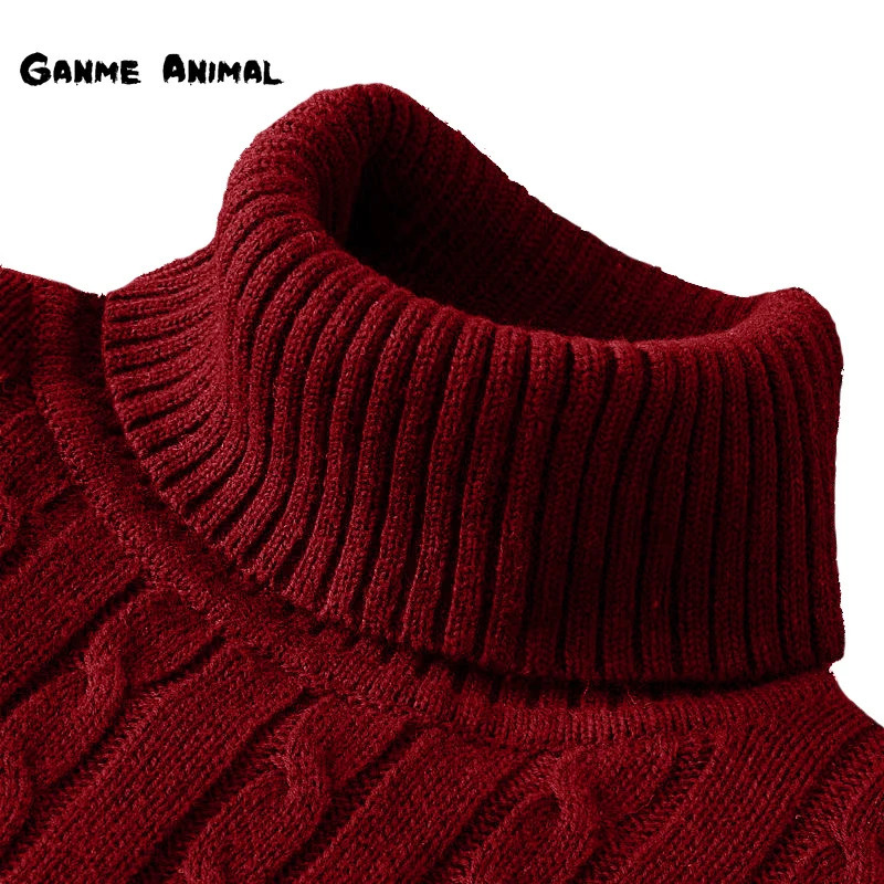 Men's Sweaters Winter Warm Turtleneck Sweater Autumn Men's Rollneck Warm Knitted Sweater protect the neck S-XXL 231212