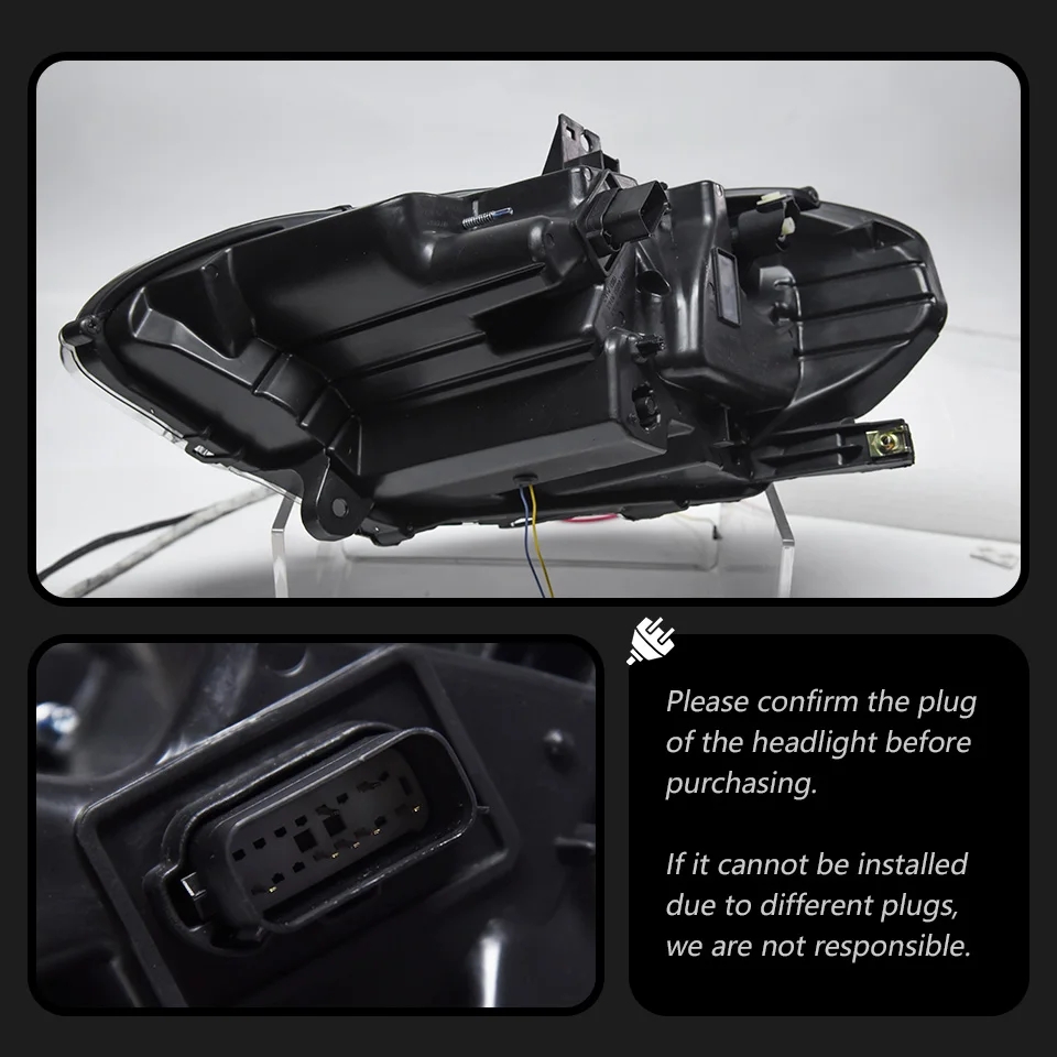 Car Styling Head Lights for Ford Mustang Headlights 20 18-20 22 Mustang LED Headlight Upgrade DRL Hid Bi Xenon Lamp