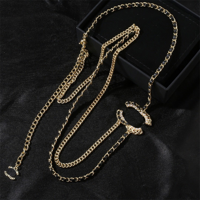 Channeleds Belt Waist Chain Belt Luxury Vintage Designer Belts Necklace Women Chan Belt Chain Waistband Decorative Luxury Fashion Classic Trend Designer 9Dc