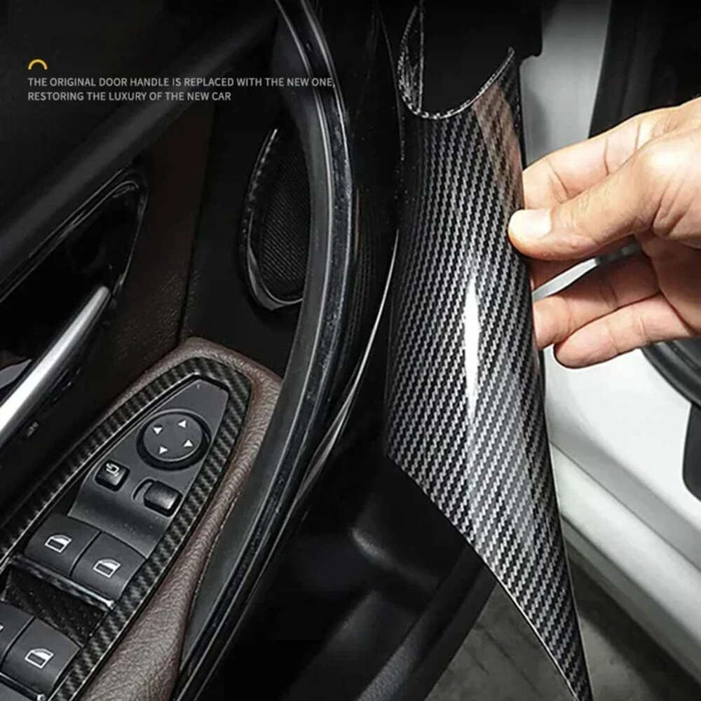 New 3 Colors 4PCS Interior Door Handle ABS Trim Protective Cover For BMW 3 4 Series M3 M4 F30 F80 F31 F32 F33 F34 F36 F82 2012-2018