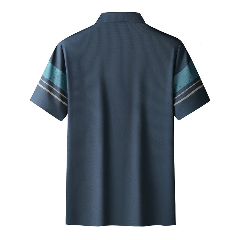Men's Polos 8XL 7XL 6XL Classic Loose Polo Shirt Men Summer Short Sleeve Men's Shirts Business Clothing High End Casual Mens TShirt 231212