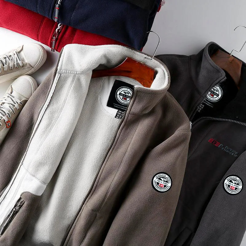 Mens Jackets Winter Autumn Oversize Outer Fleece Men Fluffy Coats Plus Size Clothing Warm Solid Casual Jacket 231212