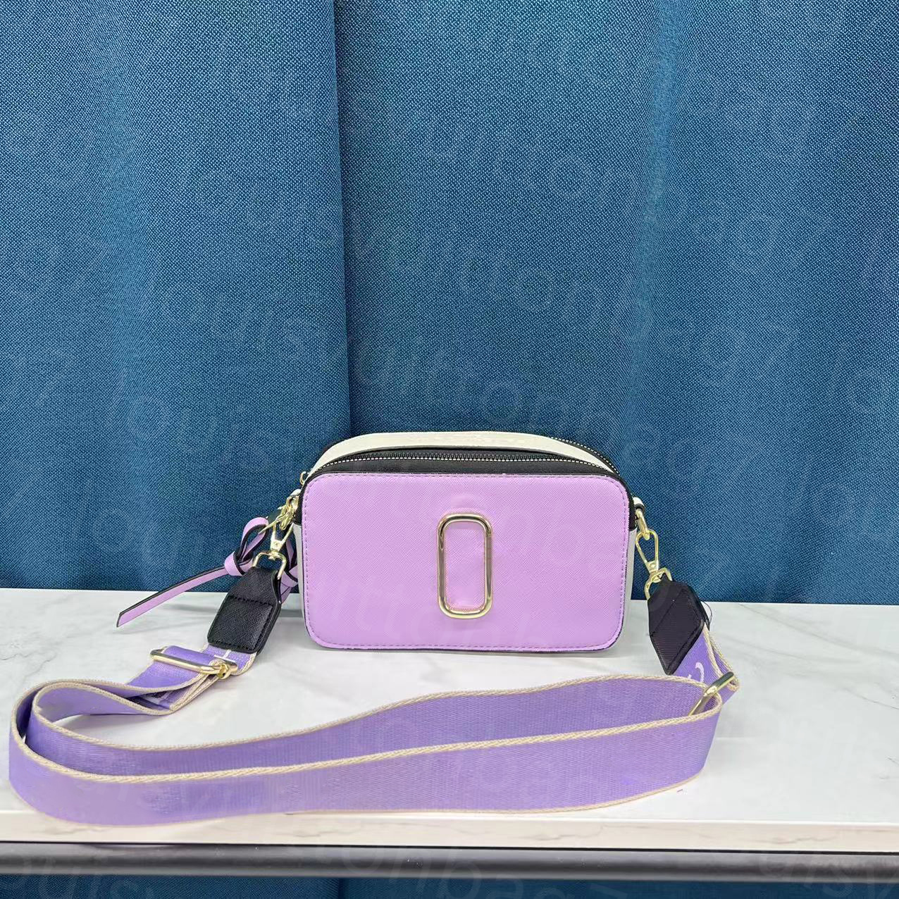 2025 Shoulder Fashion tie-dye leather Italic Flash Purse High Texture Mini Mark Multi-color Camera Bag designer bag Handbag Women's Wide Strap 111111