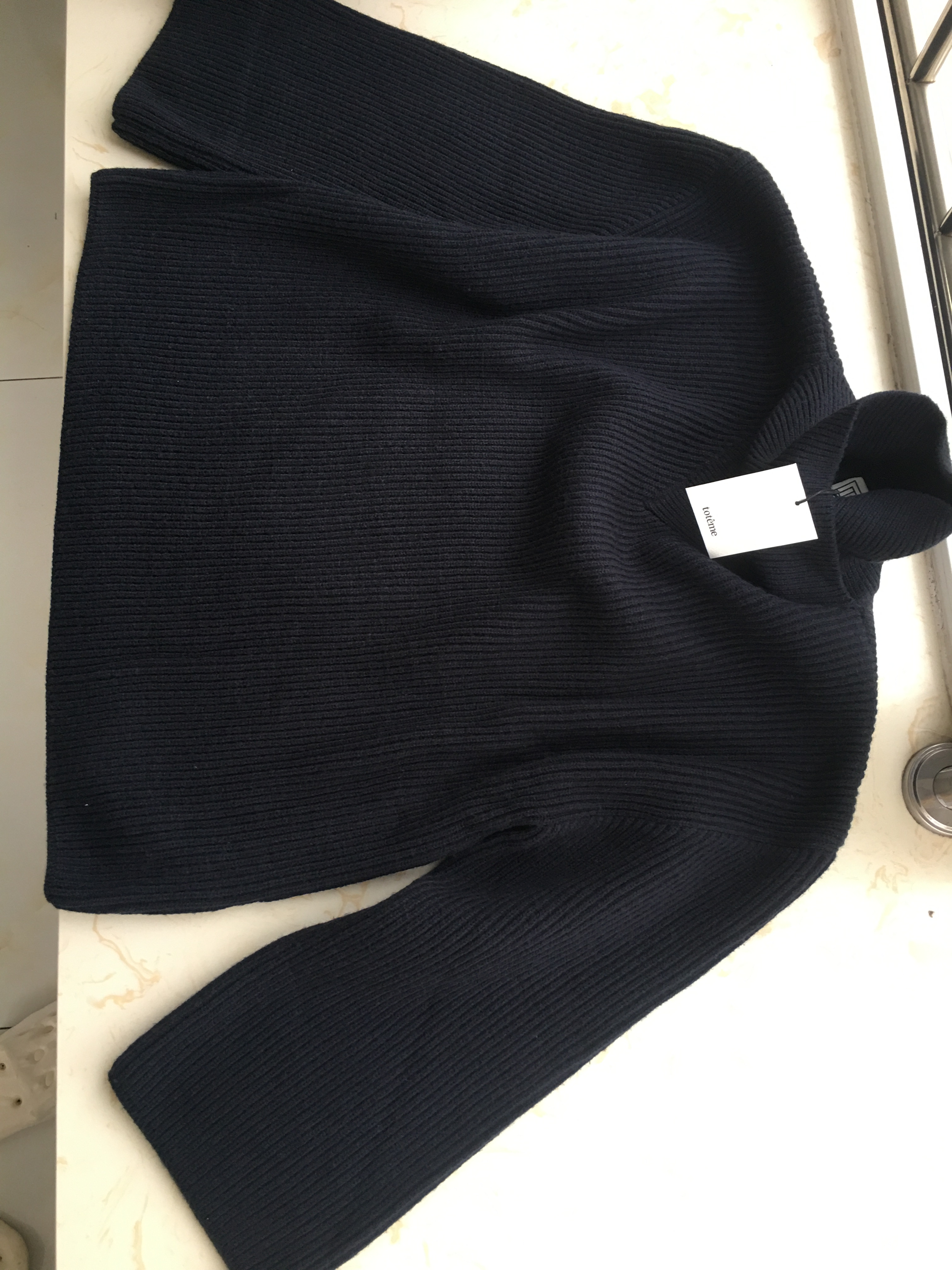 New sweater women's tte loose high necked long sleeved wool knitted top