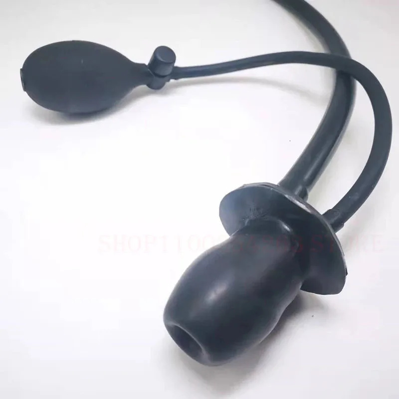 Adult Toys BDSM Latex Inflatable Insert Mouth Gag Irrigation Pipe Slave Bondage Restraints Seys Toys Adult Sex Games Mouth Plug Ball 231213 - view 4