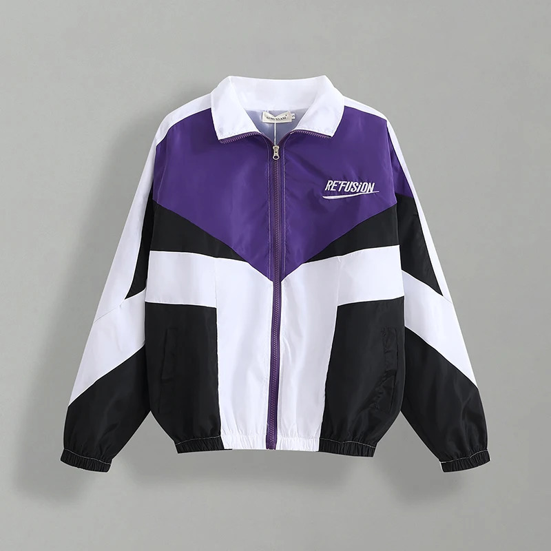 Men's Jackets Spring Fall Varsity Jacket Men Patchwork Embroidery Bomber Jacket Casual Street Loose Zipper Coat Women Couple College Style 231212