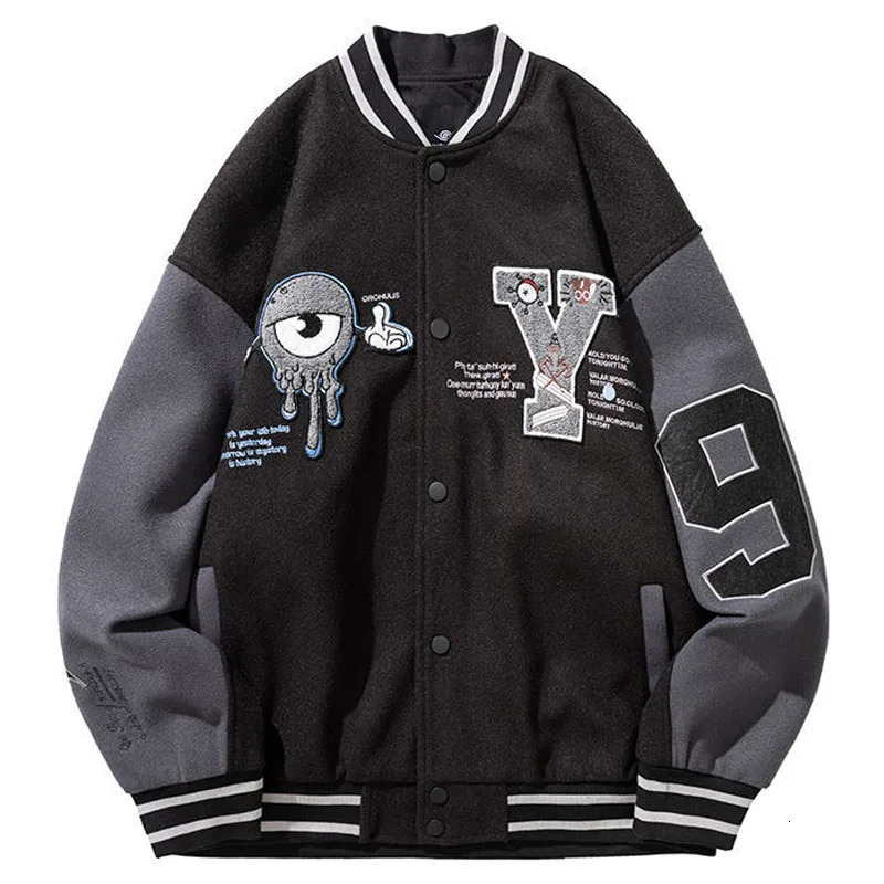 Men's Jackets Men Women Letter Embroidery Varsity Jackets Japanese Thin Oversized Spring Autumn Baseball Jacket Coat Hip Hop Harajuku College 231