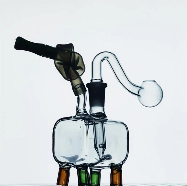 mini mashroom dab rig hookah glass smoking bong water pipe cute recycler