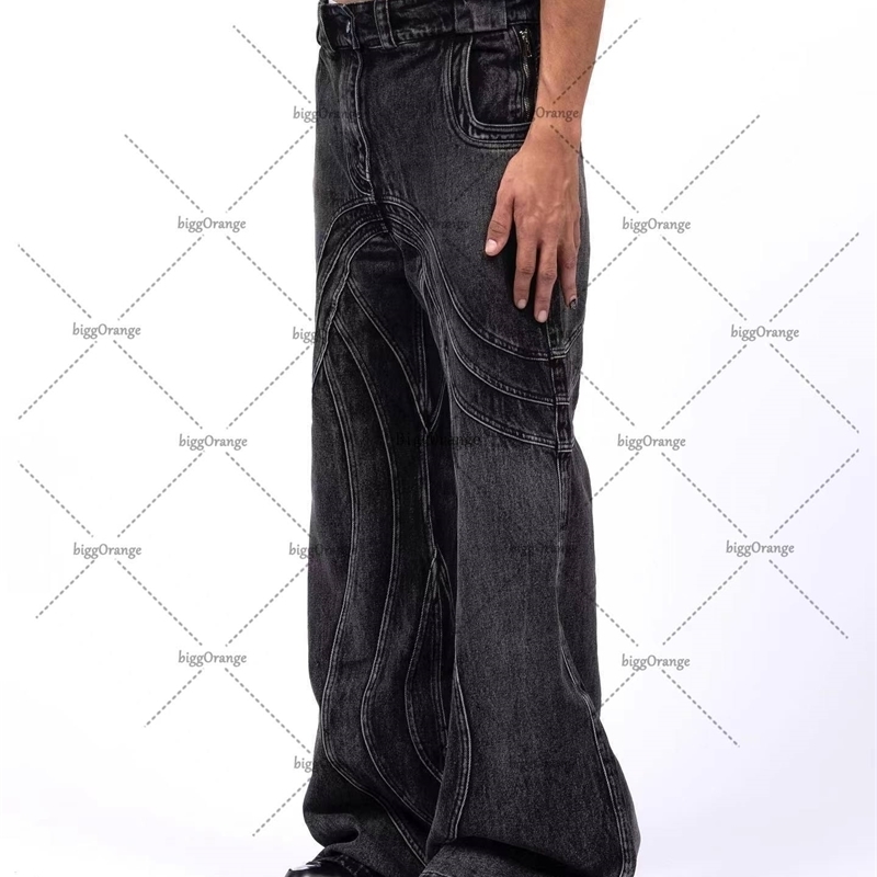 Mens Jeans Y2K Punk Hip Hop Men Women Streetwear Work Clothes Ripped Style Loose Washed Clothing Floor Mopping Pants 231212