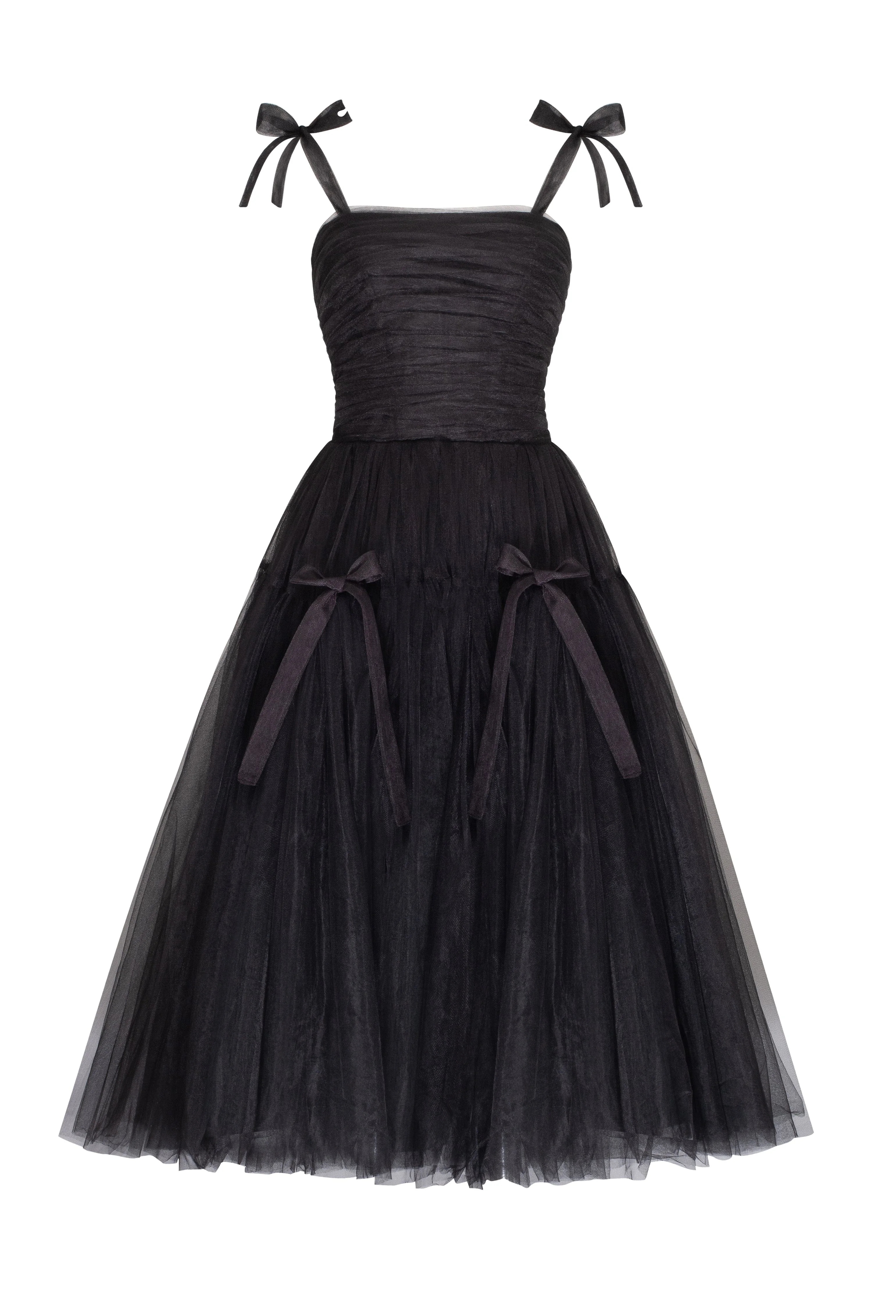 Elegant Tulle Short Prom Dress 2024 Square Collar Lace Up with Bow Spaghetti Strap Ribbons Sleeveless Cocktail Dresses Evening Birthday Gowns Robe De 