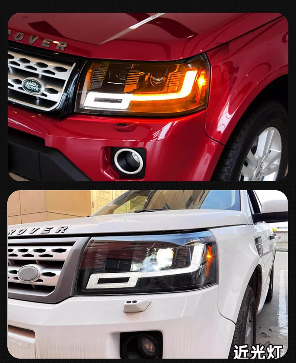 Car Lights for Freelander2 LR2 20 07-20 15 LED Auto Headlight Assembly Upgrade Front Lamp Exterior Accessories